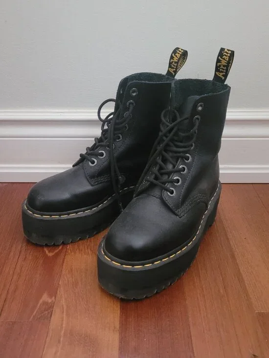Dr. Marten's Pisa Leather Platform Boots - Picture 2 of 5